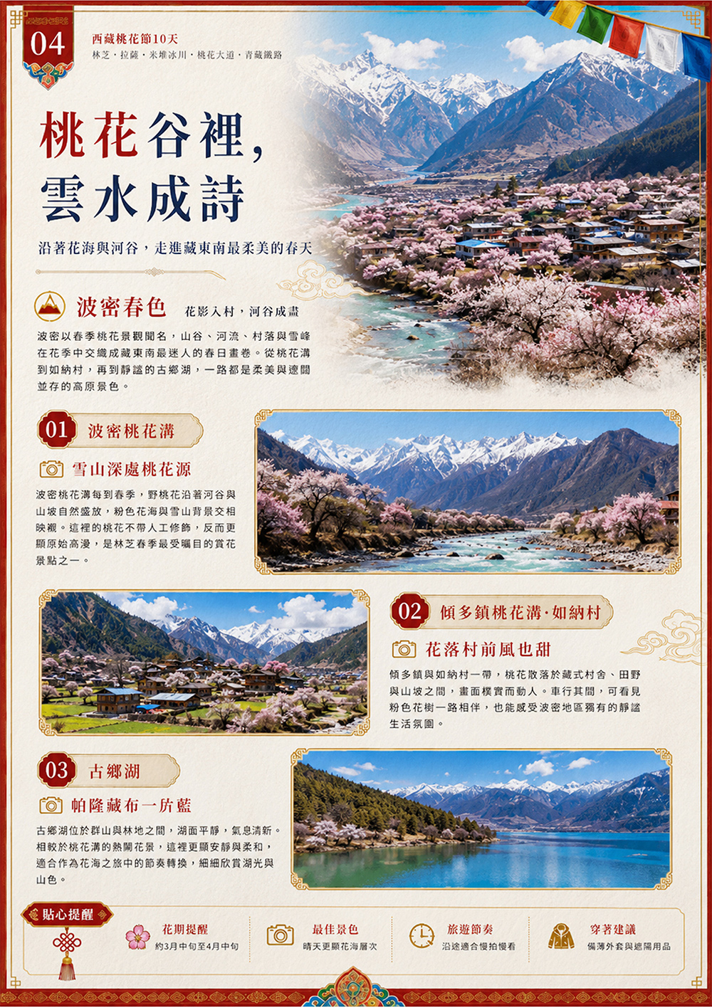 林芝.拉薩.米堆冰川.桃花大道.青藏鐵路